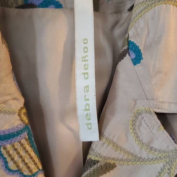 100% silk blazer debra deroo blazer. - Picture 2 of 3